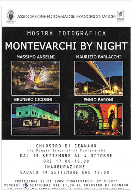 invito mostra montevarchi by night